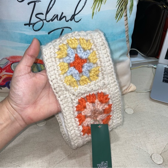 Wild Fable NWT! Off White/Multi Fleece Ear Warmer Headband One Size - Picture 7 of 12